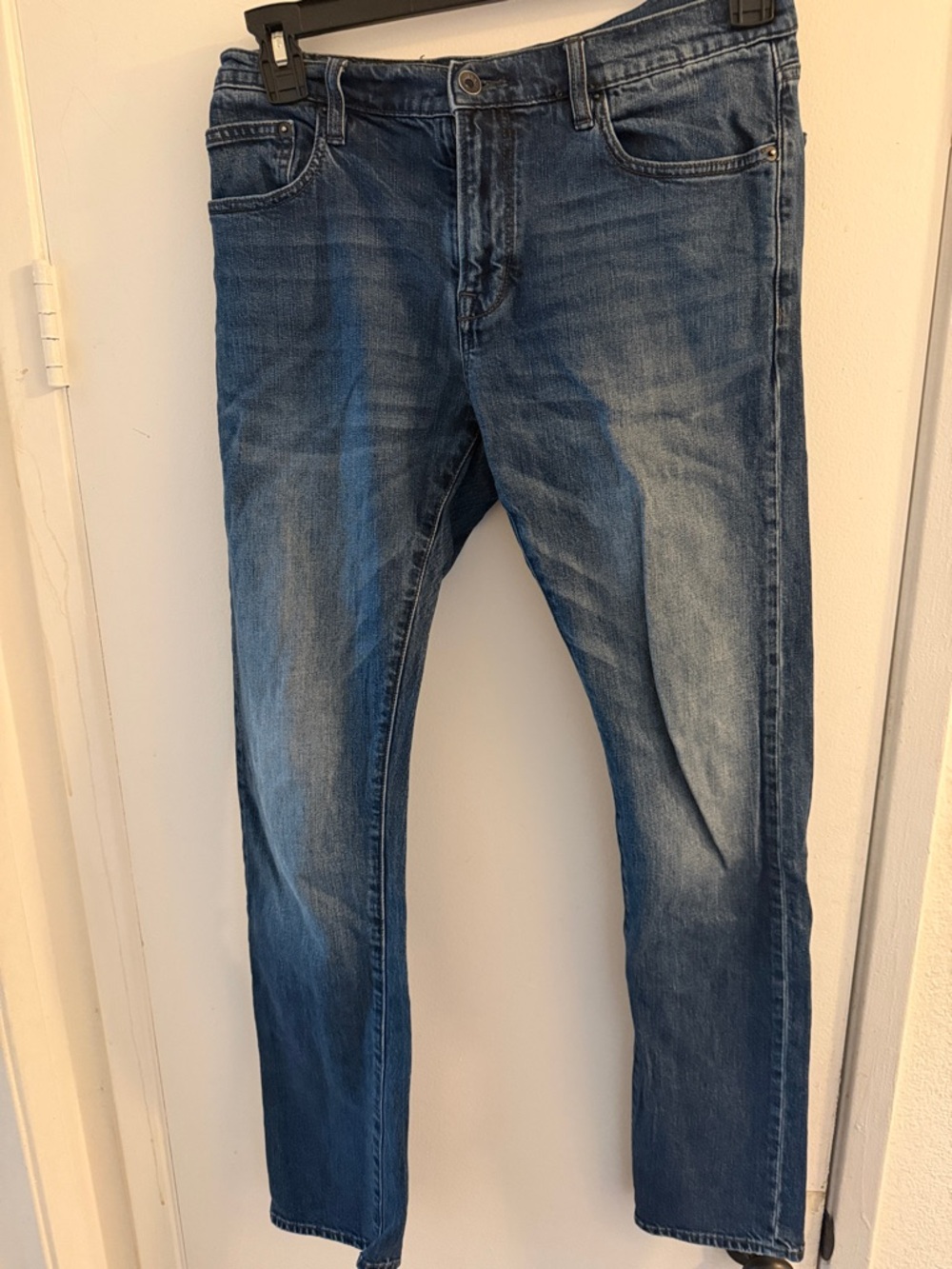 John Varvatos Medium Blue Slim Straight Jeans